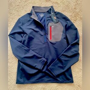Vineyard Vines Men’s M Performance 3/4 Zip Sweatshirt - Navy
